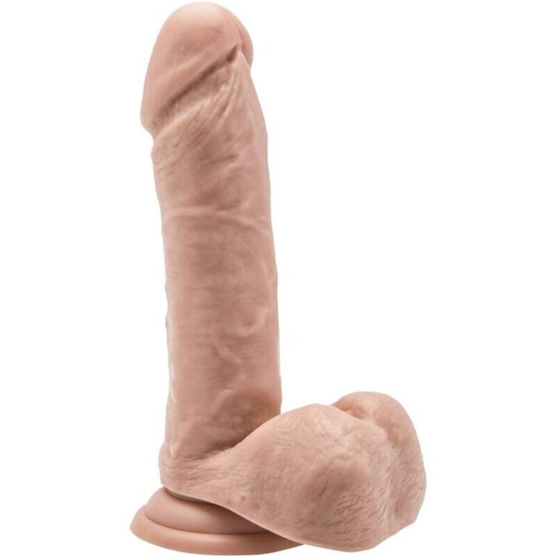 GET REAL - DILDO DE 18 CM COM BOLAS DE PELE