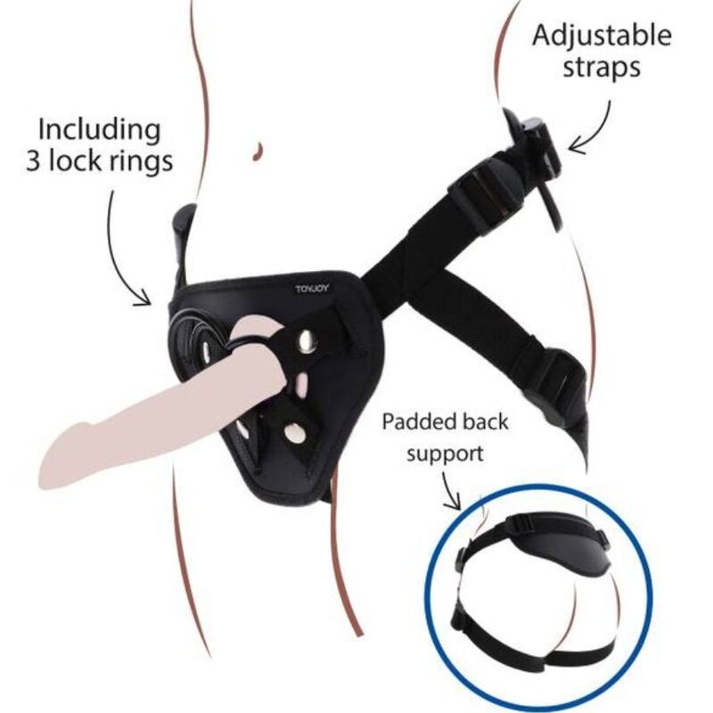 GET REAL - ARNÊS STRAP-ON DELUXE PRETO