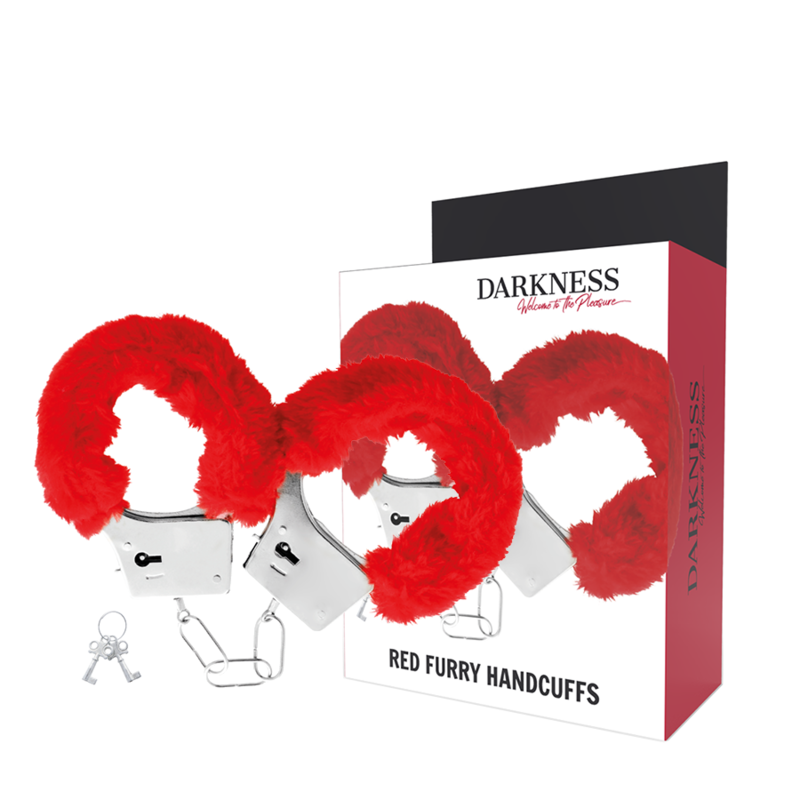 DARKNESS - ALGEMAS DE METAL FORRADAS A VERMELHO