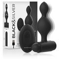 BLACK&SILVER - TUCKER COMANDO À DISTÂNCIA PEQUENO PARA PLUG ANAL DE SILICONE