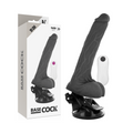 BASECOCK - VIBRADOR REALISTA CONTROLO REMOTO PRETO 19 CM -O- 4 CM