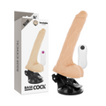 BASECOCK - VIBRADOR ARTICULÁVEL CONTROLO REMOTO NATURAL 18.5 CM -Ø- 4 CM