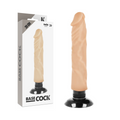BASECOCK - VIBRADOR REALISTA 2 EM 1 NATURAL 20 CM -O- 4 CM