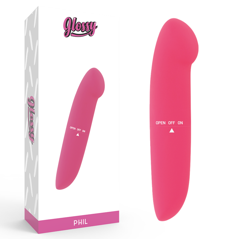 GLOSSY - VIBRADOR PHIL COR-DE-ROSA