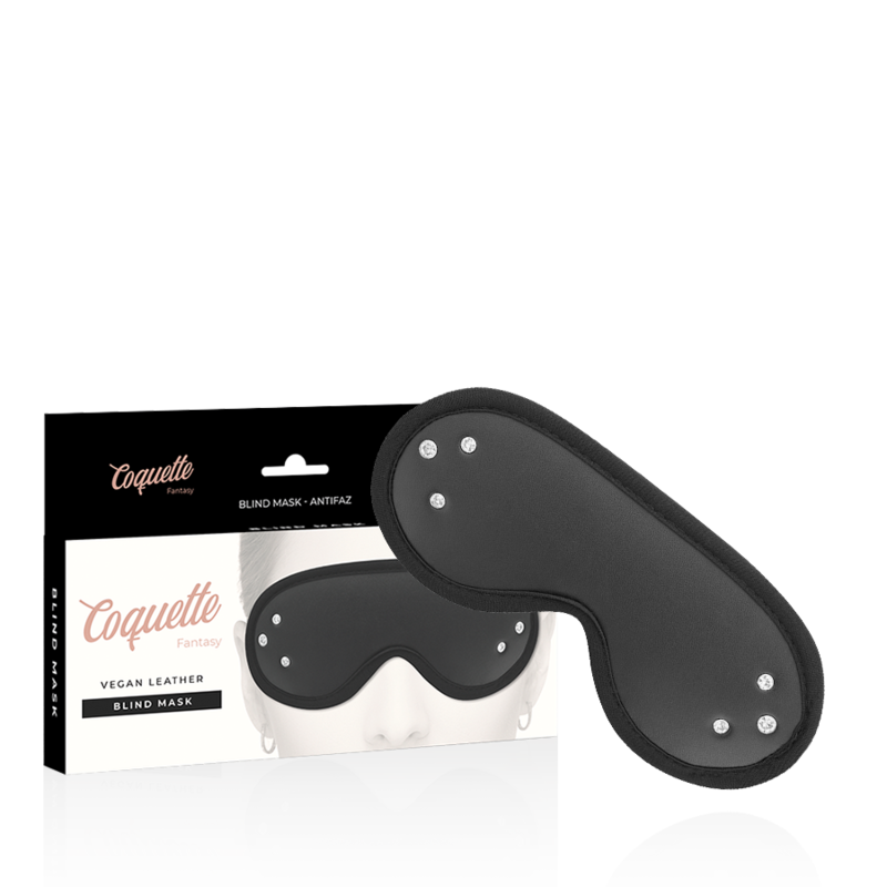 COQUETTE CHIC DESIRE - MÁSCARA FANTASY EM COURO VEGAN COM FORRO EM NEOPRENE