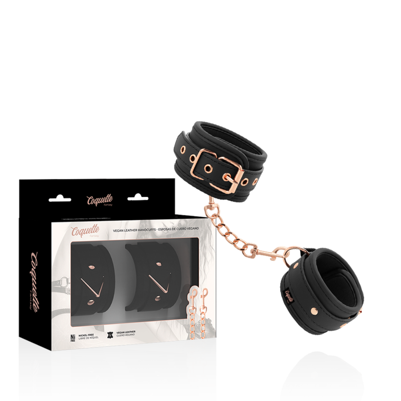 COQUETTE CHIC DESIRE - ALGEMAS FANTASY EM COURO VEGAN COM FORRO EM NEOPRENE