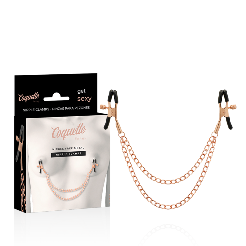 COQUETTE CHIC DESIRE - ALICATES METELONS DE FANTASIA EM METAL COM CORRENTE