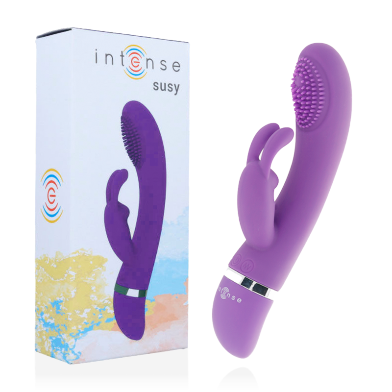 INTENSO - VIBRADOR OSCILANTE SUSY SILICONE RABBIT LILÁS