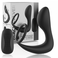 BLACK&SILVER - MASSAGEADOR ANAL CONTROLO REMOTO RECARREGÁVEL SILICONE PRETO