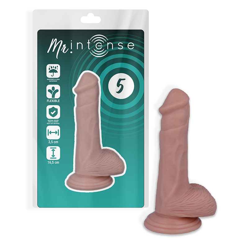 MR INTENSE - 5 PÉNIS REALISTAS 16.5 CM -Ø- 3.5 CM
