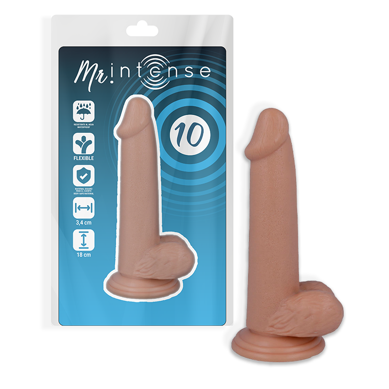 MR INTENSE - 10 PÉNIS REALISTA 18 CM -O- 3.4 CM