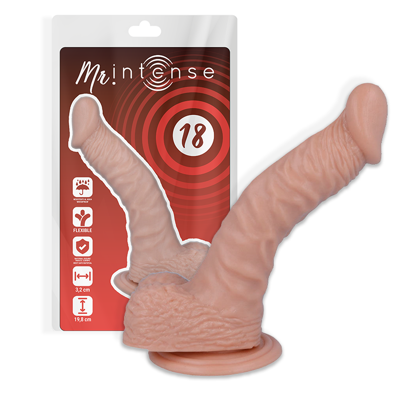 MR INTENSE - 18 PÉNIS REALISTA 19.8 CM -O- 3.2 CM