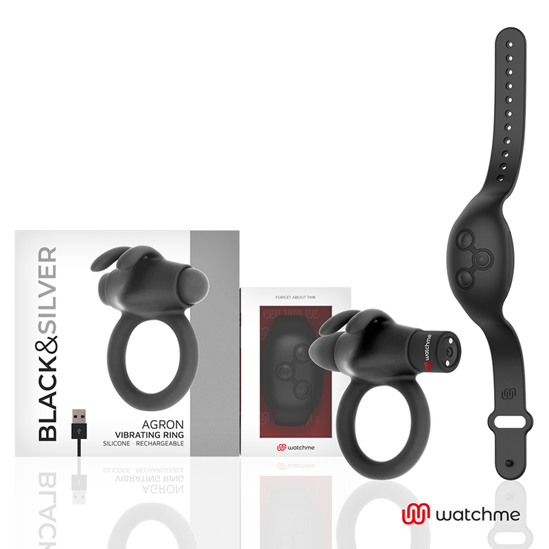 BLACK&SILVER - AGRON COMANDO COCKRING WATCHME