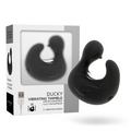BLACK&SILVER - DADO DE DEDO RECARREGÁVEL EM SILICONE ESTIMULANTE DUCKYMANIA