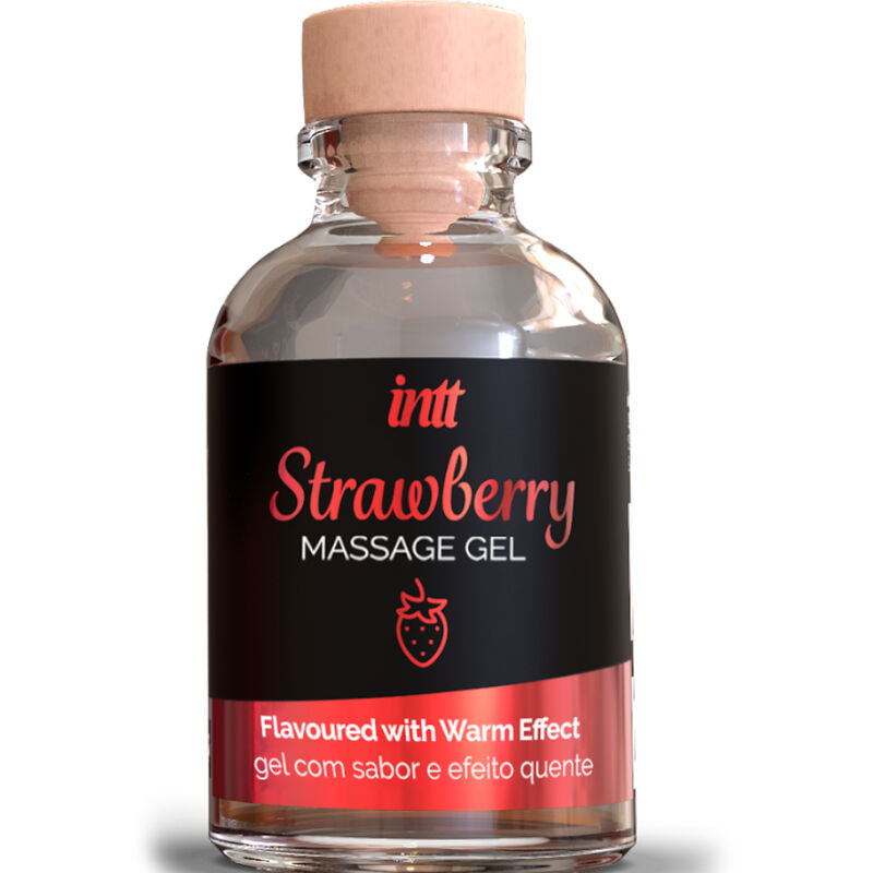 INTT MASSAGEM E SEXO ORAL - GEL DE MASSAGEM EFEITO QUENTE SABOR MORANGO
