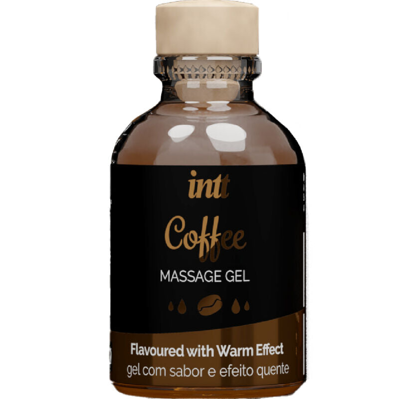 INTT MASSAGEM E SEXO ORAL - GEL DE MASSAGEM SABOR CAFÉ EFEITO AQUECEDOR