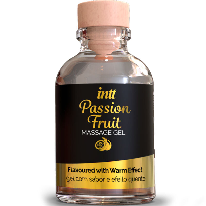 INTT MASSAGEM E SEXO ORAL - GEL DE MASSAGEM SABOR MARACUJÁ COM EFEITO AQUECIMENTO
