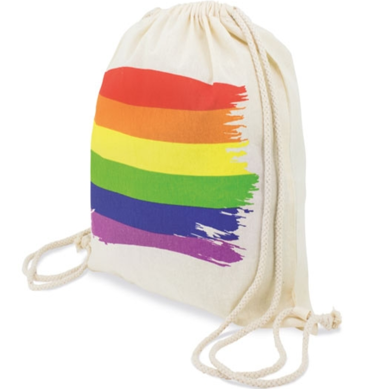 PRIDE - SACO DE ALGODÃO COM BANDEIRA LGBT