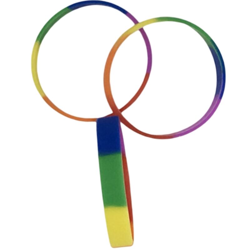 PRIDE - BRACELETE DE SILICONE BANDEIRA LGBT