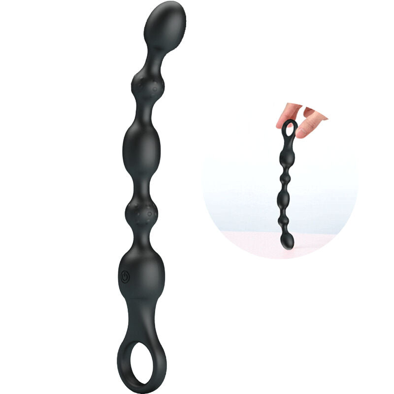 PRETTY LOVE - BOLAS ANEL ANAL DE 10 VIBRAÇÕES RECARREGÁVEIS EM SILICONE