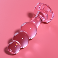 SÉRIE NEBULA DA IBIZA - MODELO 1 PLUG ANAL EM VIDRO BOROSSILICATO ROSA 10,5 CM -Ø- 3 CM