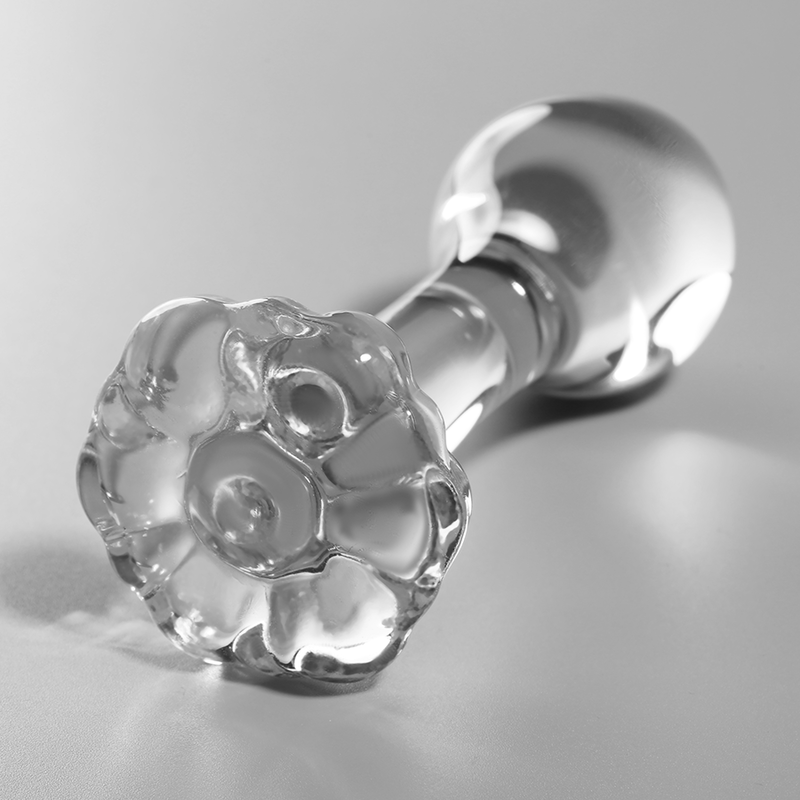 SÉRIE NEBULA DA IBIZA - PLUG ANAL MODELO 2 VIDRO BOROSSILICATO TRANSPARENTE 11 CM -O- 3.5 CM