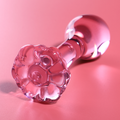 SÉRIE NEBULA DA IBIZA - PLUG ANAL MODELO 2 VIDRO BOROSSILICATO ROSA 11 CM -O- 3.5 CM