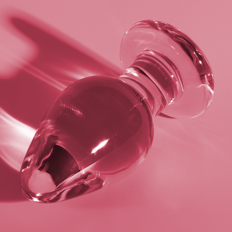 SÉRIE NEBULA DA IBIZA - PLUG ANAL MODELO 3 VIDRO BOROSSILICATO ROSA 11 CM -Ø- 5 CM