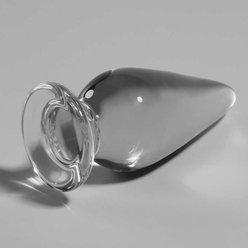 SÉRIE NEBULA DA IBIZA - PLUG ANAL MODELO 4 VIDRO BOROSSILICATO TRANSPARENTE 11 CM -O- 5 CM
