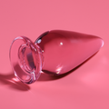 SÉRIE NEBULA DA IBIZA - PLUG ANAL MODELO 4 VIDRO BOROSSILICATO ROSA 11 CM -O- 5 CM