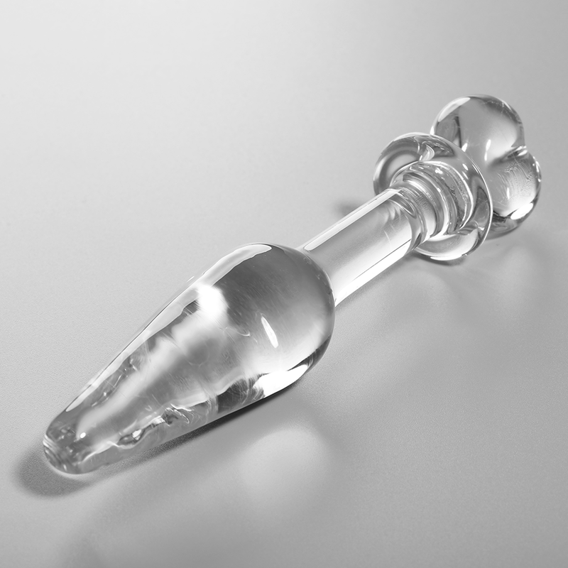 SÉRIE NEBULA DA IBIZA - PLUG ANAL MODELO 7 VIDRO BOROSSILICATO TRANSPARENTE 13,5 CM -Ø- 3 CM