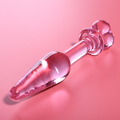 NEBULA SERIES BY IBIZA - PLUG ANAL MODELO 7 VIDRO BOROSSILICATO ROSA 13.5 CM -O- 3 CM