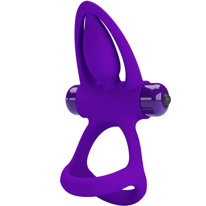 PRETTY LOVE - ANEL VIBRADOR 10 VIBRAÇÕES SILICONE ROXO