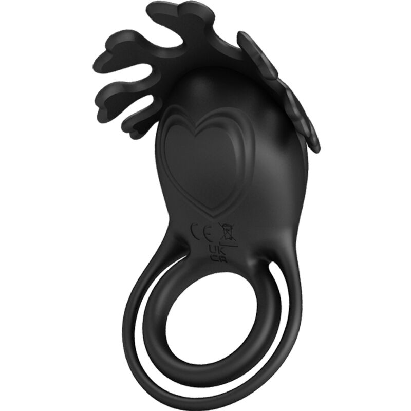 PRETTY LOVE - ANEL VIBRATÓRIO RUBEN 7 VIBRAÇÕES SILICONE PRETO