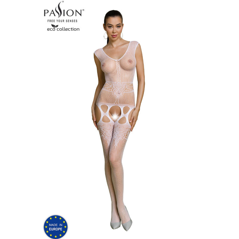 PASSION - BODYSTOCKING ECO COLLECTION ECO BS014 BRANCO