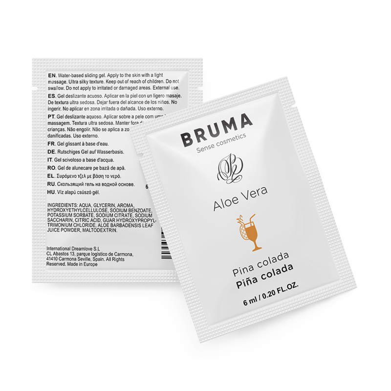 BRUMA - GEL LUBRIFICANTE DE ALOE VERA SABOR PIÑA COLADA 6 ML
