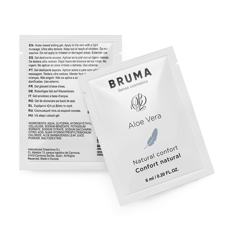 BRUMA - GEL LUBRIFICANTE ALOE VERA CONFORTO NATURAL 6 ML