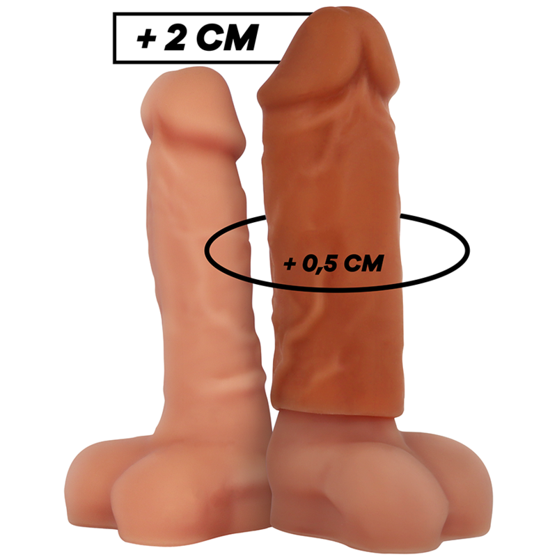 VIRILXL - EXTENSÃO DE PÉNIS MARROM EM SILICONE LÍQUIDO V3