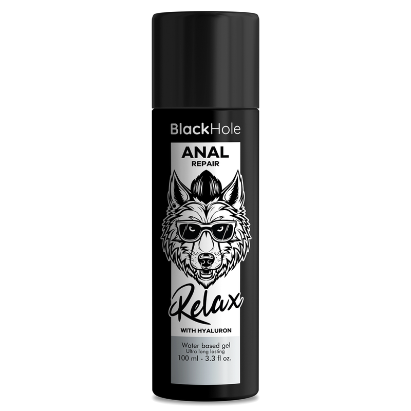 BLACK HOLE - REPARAÇÃO ANAL RELAX À BASE DE ÁGUA COM HIALURÓNICO 100 ML