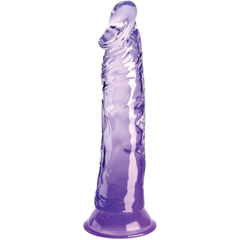 KING COCK - PÉNIS REALISTA TRANSPARENTE 19.7 CM ROXO