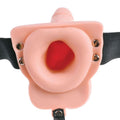 FETISH FANTASY SERIES - ARNÊS AJUSTÁVEL TELECOMANDO PÉNIS REALISTA COM TESTÍCULOS RECARREGÁVEIS E VIBRADOR 15 CM