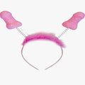 DIABLO PICANTE - 6 UNIDADES DE ANTENAS PITO ROSA COM GLITTER