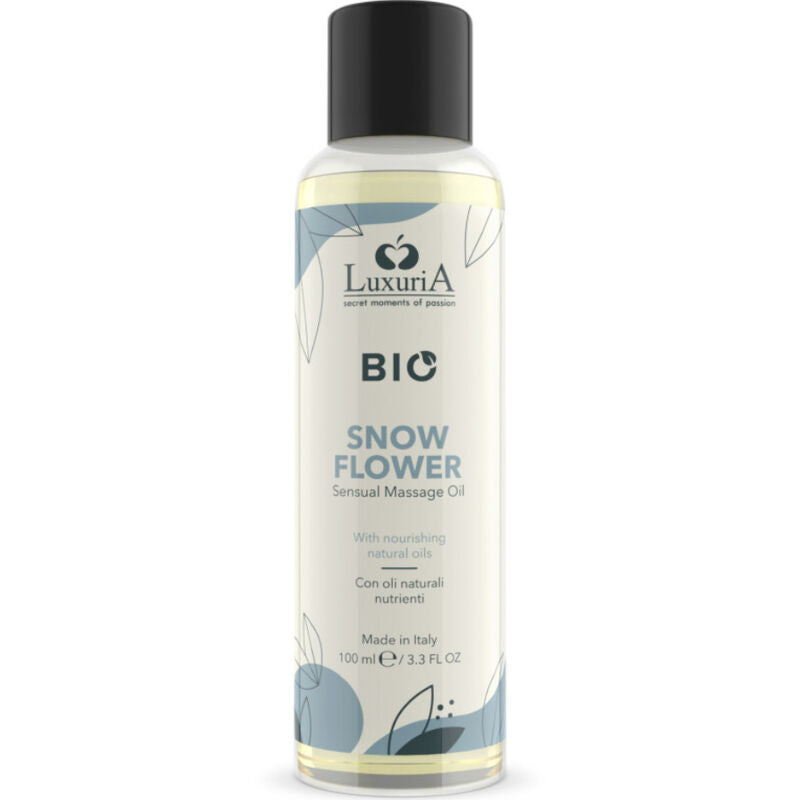 INTIMATELINE LUXURIA - ÓLEO DE MASSAGEM BIOLÓGICO FLOR DE NEVE 100 ML
