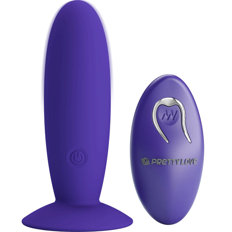 PRETTY LOVE - VIBRADOR ANAL YOUTH PLUG COM CONTROLO REMOTO ROXO