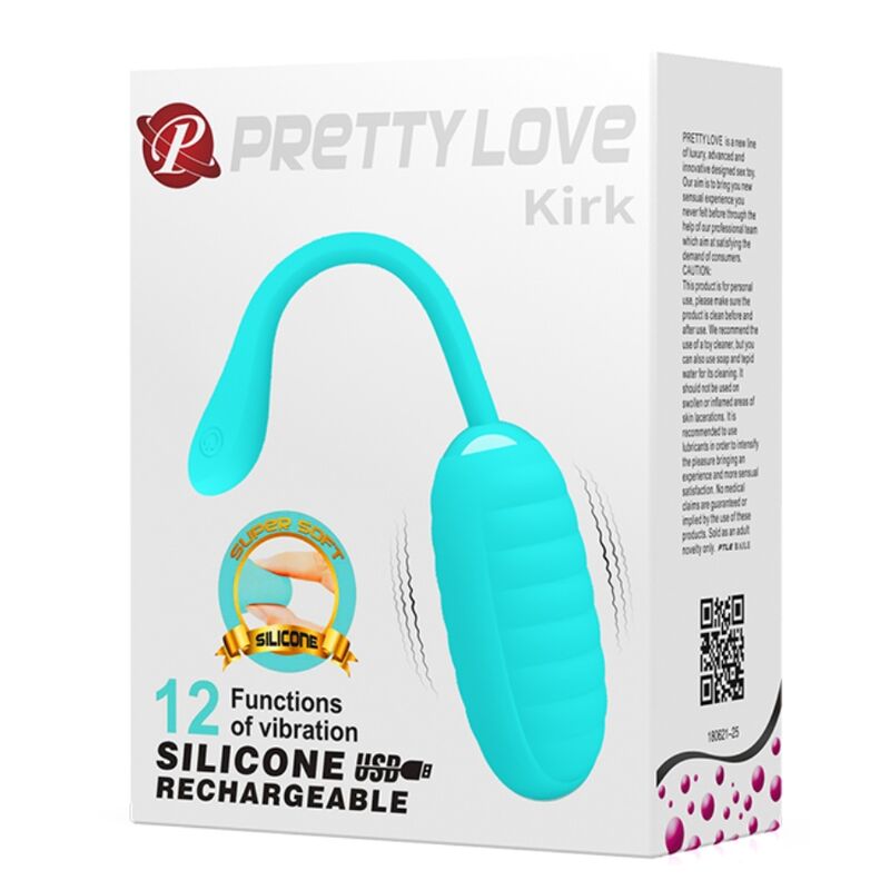 PRETTY LOVE - KIRK OVO VIBRATÓRIO RECARREGÁVEL VERDE CLARO