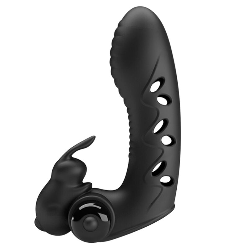 PRETTY LOVE - VANCE VIBRADOR PRETO EM FORMA DE COELHO PARA DEDOS