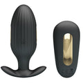 PRETTY LOVE - VIBRADOR ANAL RECARREGÁVEL KELLY PLUG PRETO