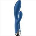SATISFYER - SPINNING RABBIT 1 CLITÓRIS E ESTIMULAÇÃO DO PONTO G AZUL