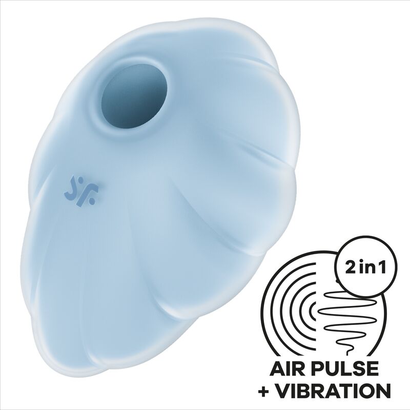 SATISFYER - VIBRADOR CLOUD DANCER AZUL AIR PULSE