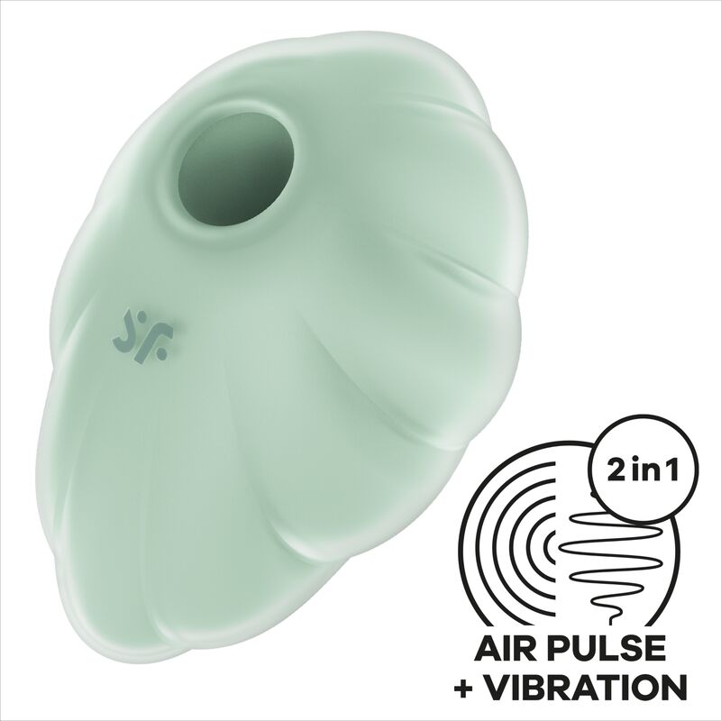 SATISFYER - VIBRADOR CLOUD DANCER VERDE AIR PULSE